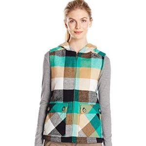 Kavu Green Checkered Campout Vest